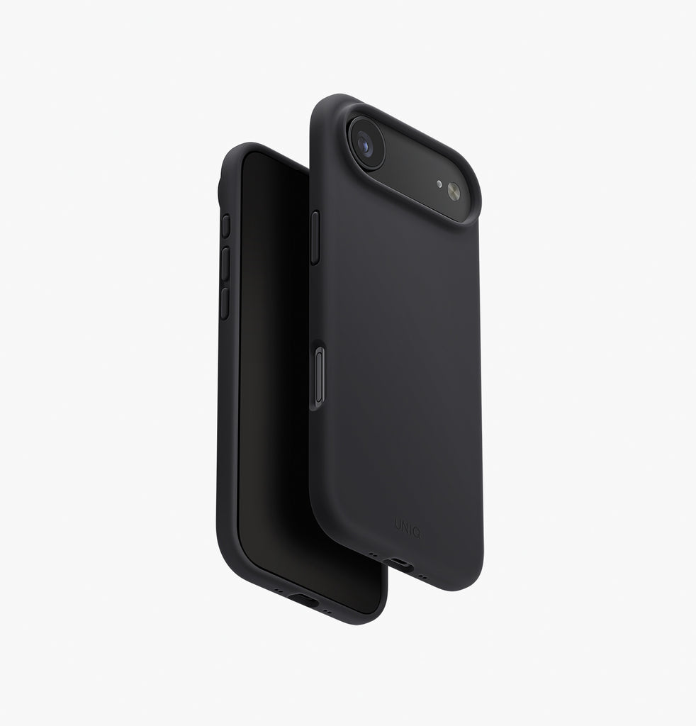 Uniq Hybrid Lino MagSafe Case for iPhone Air | Charcoal Gray Uniq Hybrid Lino MagSafe Case for iPhone Air | Charcoal Gray